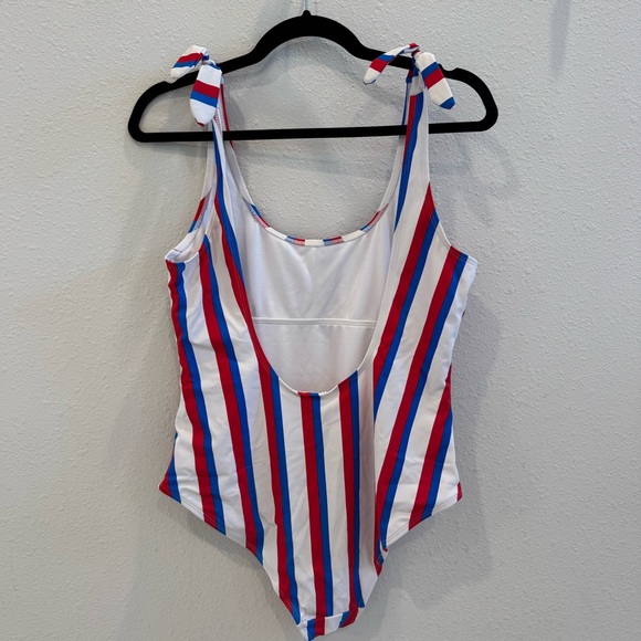 Red white and blue one piece swimsuit - Picture 2 of 4